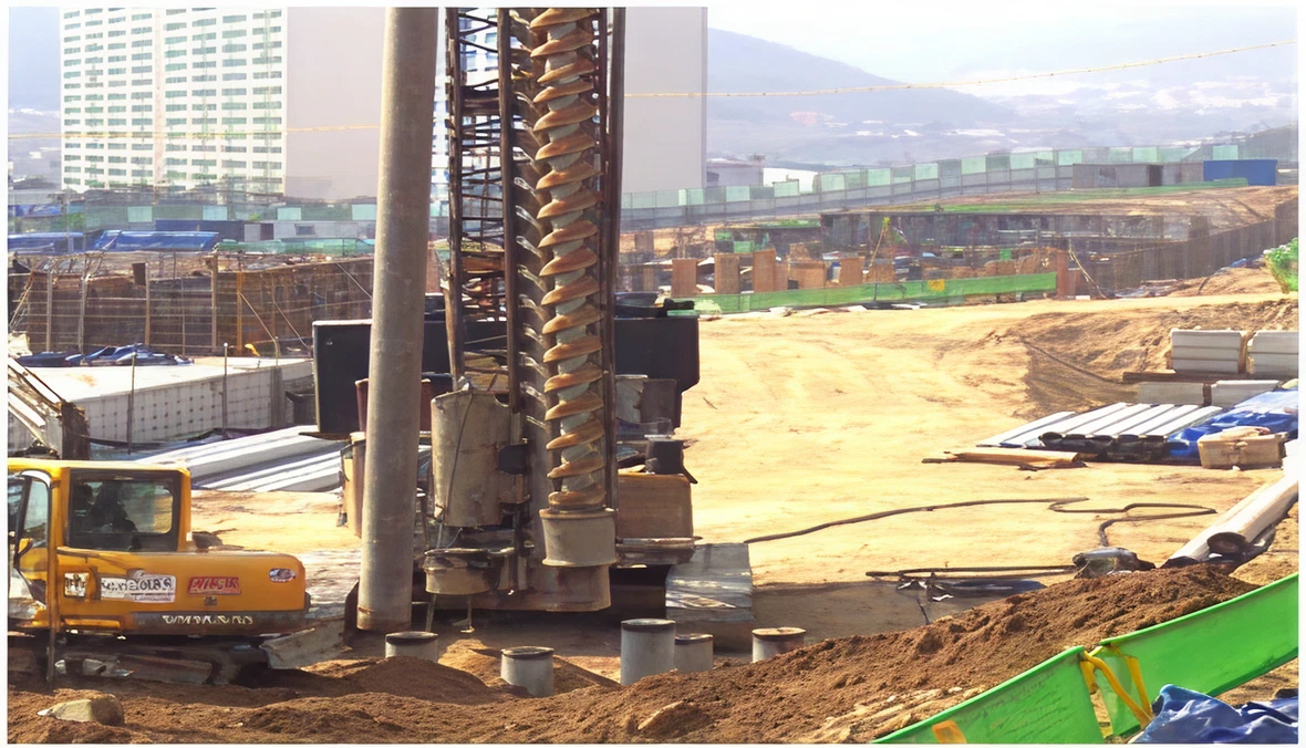 PHC Pile 공법 단면도 개략